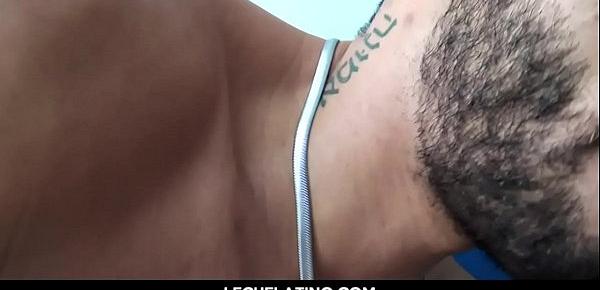  Huge Latin uncut cock sucked pov with foreskin-LECHELATINO.COM